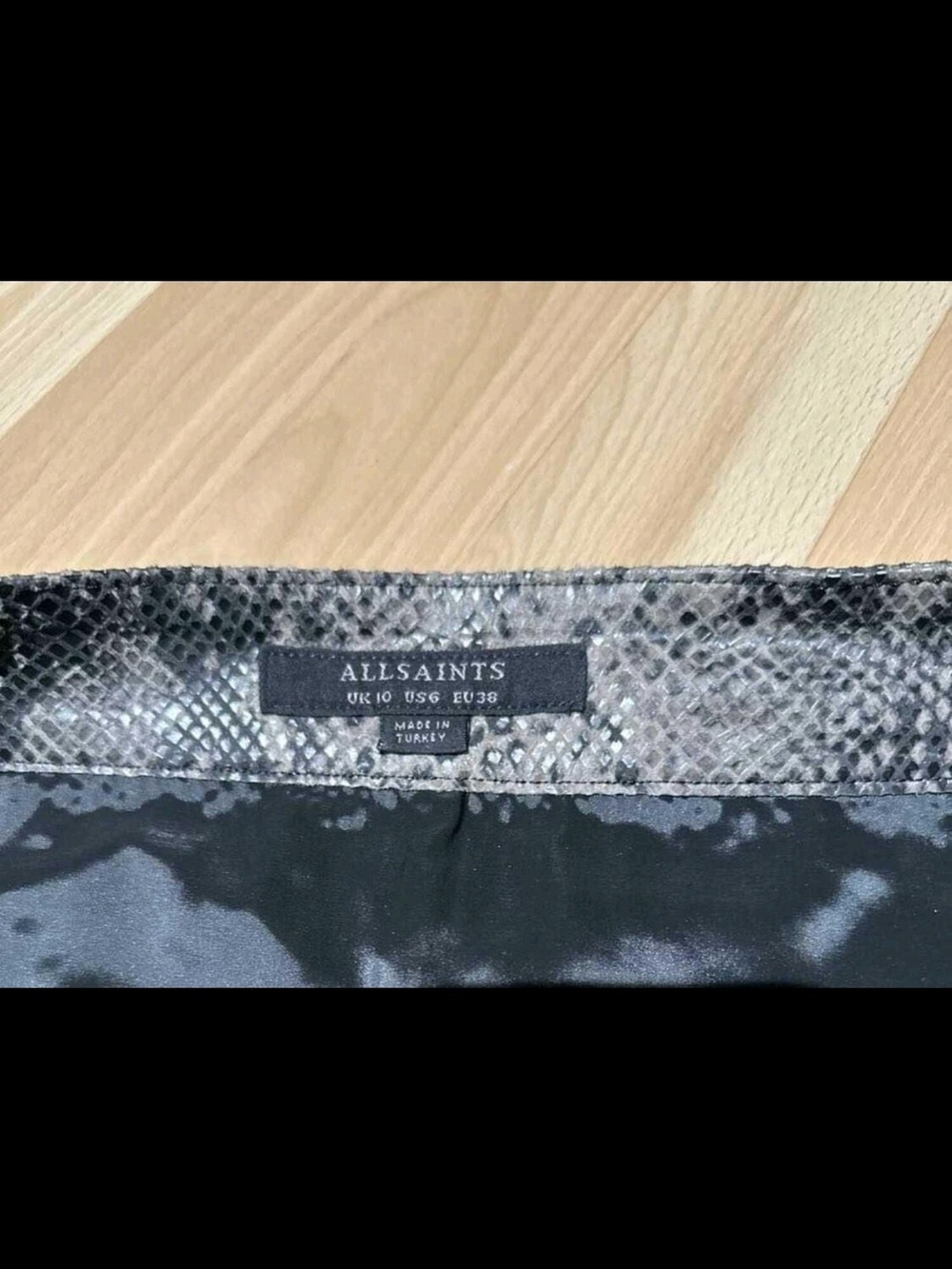 🌟AllSaints Lena Oba Leather Skirt - Picture 6 of 6